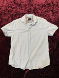 S/S Denim&Flower button up
