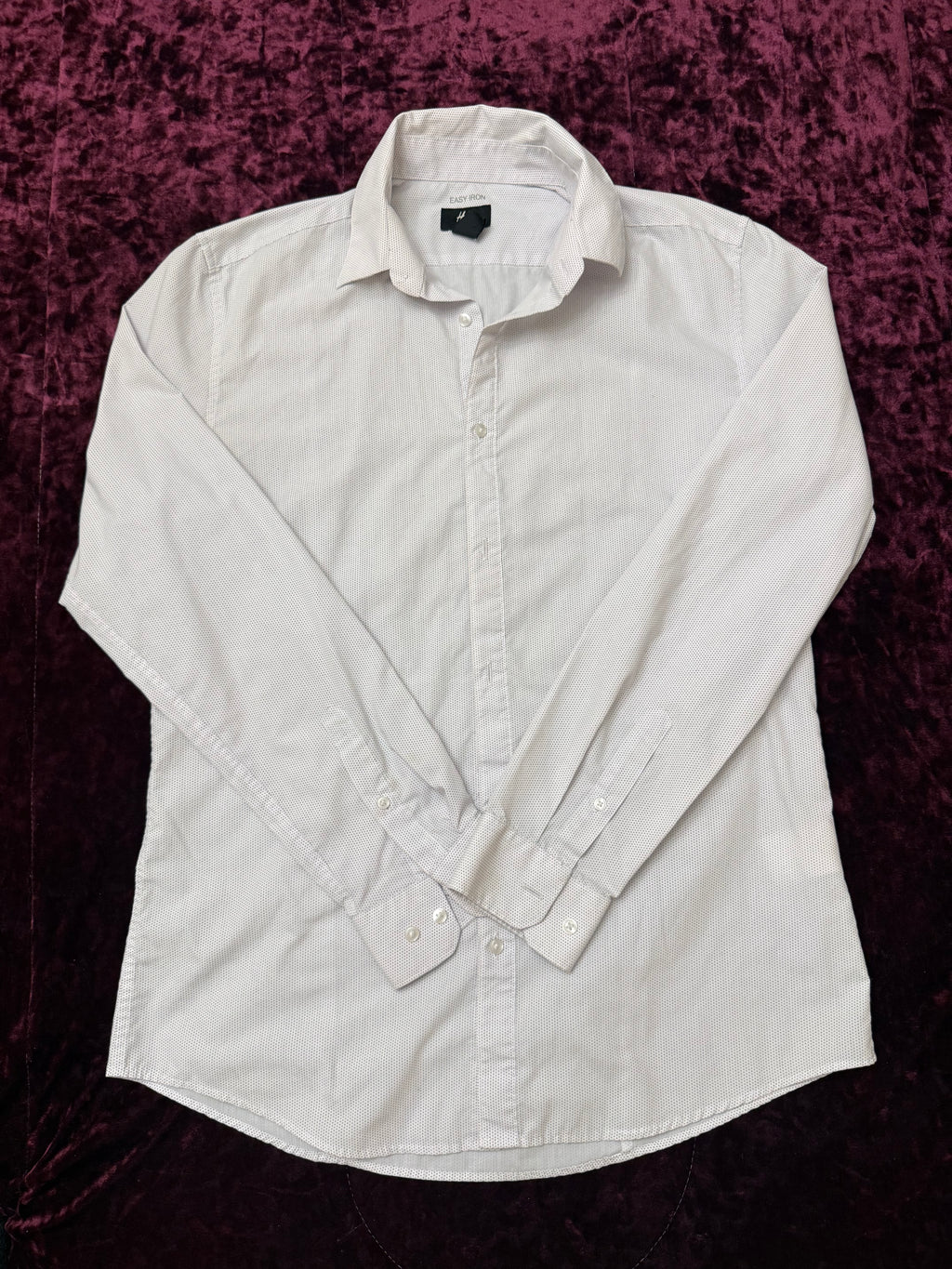Med L/S H&M White/Black Dress Shirt