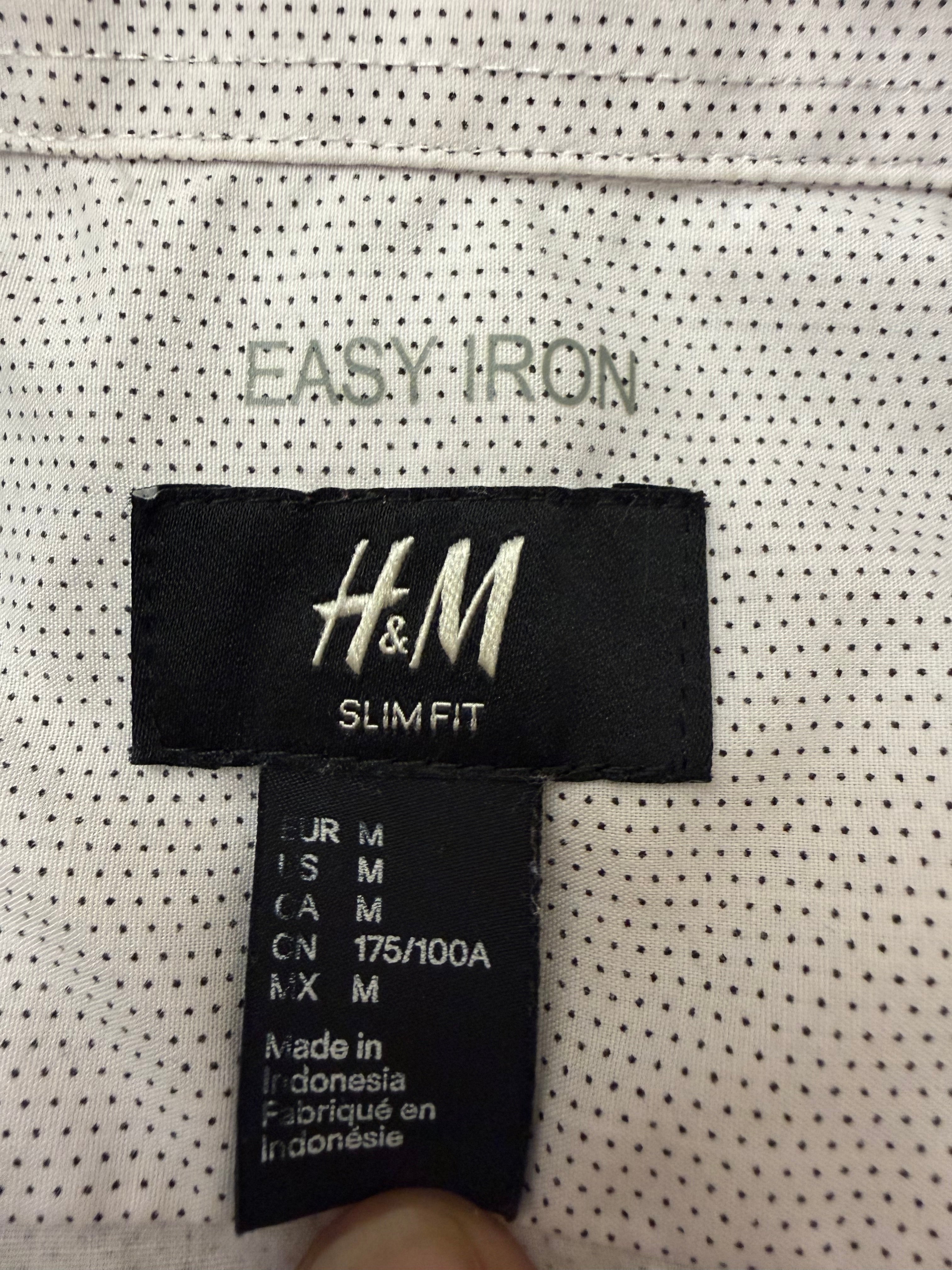 Med L/S H&M White/Black Dress Shirt
